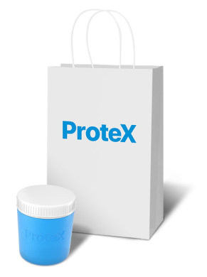 ProteX take-home bag.