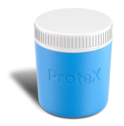 ProteX collection container exterior and interior design.